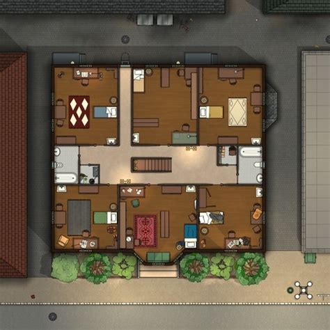 Mrs. Arbuckle's Boarding House Map | Cthulhu Architect