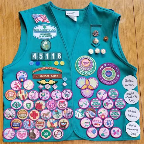 Daisy Girl Scout Badges Placement On Vest at Zachary Carew-smyth blog