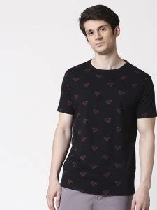 BEWAKOOF Printed Men Round Neck Black T-Shirt - Buy BEWAKOOF Printed ...