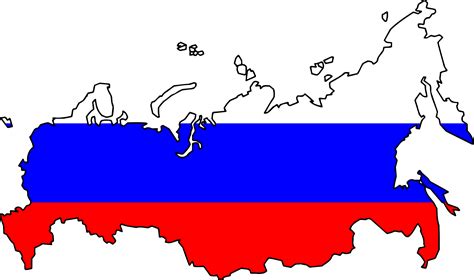 Russia Flag Map • Mapsof.net