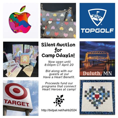 Join Odayin's silent auction! http://bidpal.net/hahb2024 Items include ...