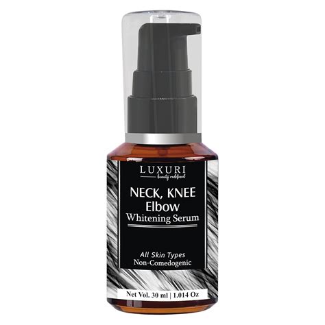 LUXURI Neck, Knee & Elbow Whitening Serum with Vitamin- C, Glutathione ...