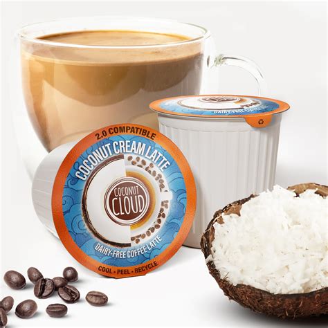 Amazon.com: COCONUT CLOUD: Coconut Cream Vegan Latte K-Cup | All-in-One ...