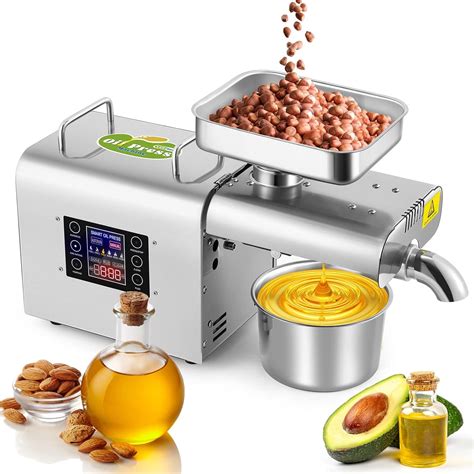 Amazon.com: Luzrise 1500W Oil Press Machine Organic Oil Maker Oil ...