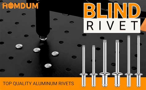 Homdum Aluminium Blind Rivet - Metal POP Rivets for Riveting Gun ...