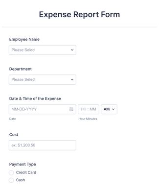 Image result for How to Fill Out Expense Report Form