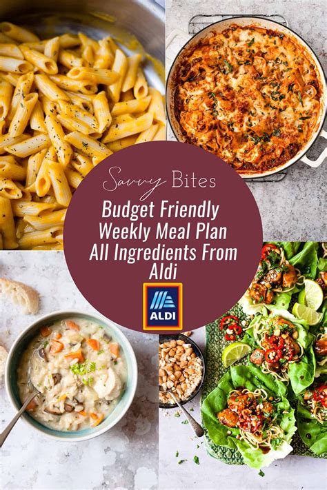 7 Day Budget Meal Plan with Aldi Ingredients