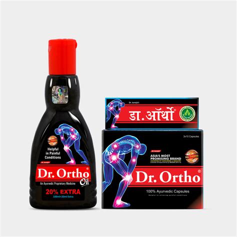 Combo for Body Muscle Pain (Oil 120ml + 30 Capsules) – Dr. Ortho