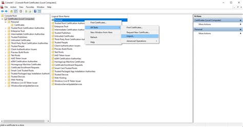 Image result for How to Import SSL Certificate From Local Machine