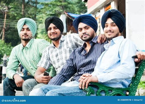 Group of Young Indian Man Sikh Stock Photo - Image of smiling, sikhism ...