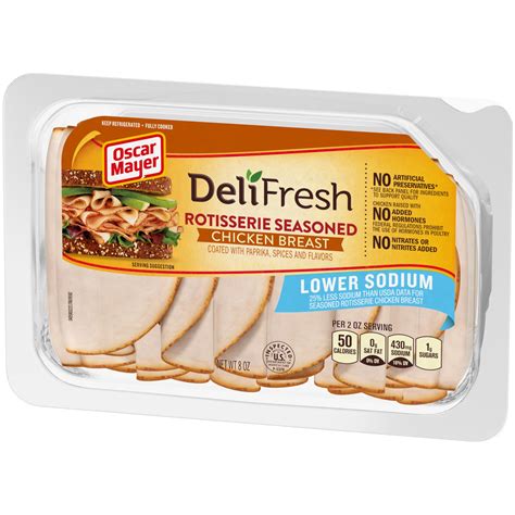 Oscar Mayer Deli Fresh Rotisserie Seasoned Chicken Breast Coated with ...