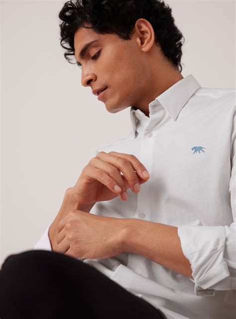 Buy Spectre Knit Shirt | Semi casual White Solids Shirts for Men Online ...