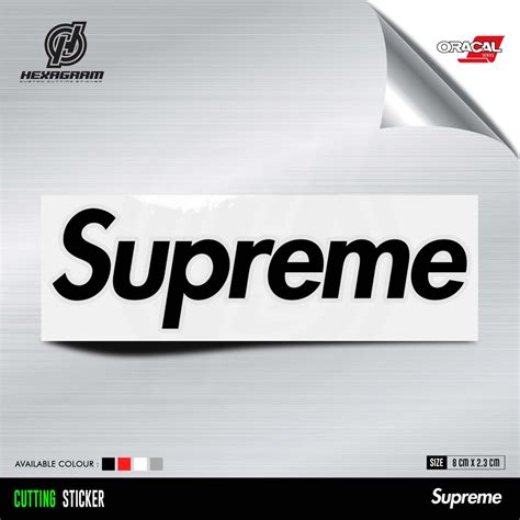 Jual Cutting Sticker Supreme | Stiker Supreme | Shopee Indonesia