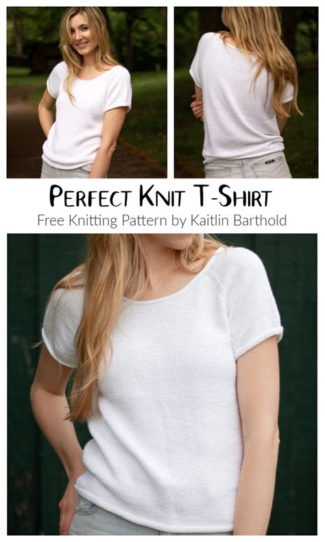 Perfect Knit T-Shirt Free Knitting Pattern - Knitting Pattern