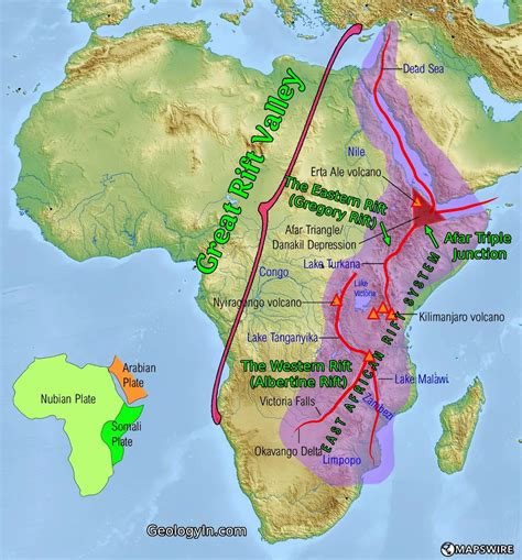 Great Rift Valley Africa Map PPT Africa's Great Rift Valley