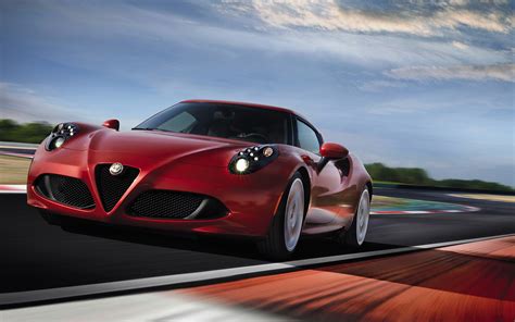 Alfa Romeo 4C in Motion – Stunning HD Vehicle Wallpaper
