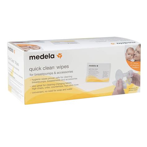 Medela Quick Clean Breast Pump and 40 Piece Accessory Wipes : Amazon.in ...