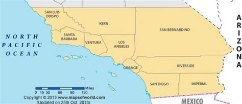Southern California 包括哪些城市/县？ | 办理中国签证
