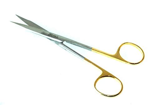 ADDLER DENTAL SCISSOR GOLD MAN FOX STRAIGHT POINTED 5 INCH. GOLDEN ...