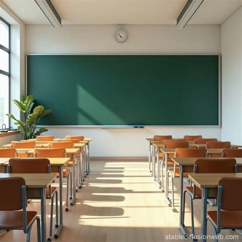 High School Classroom Background Image | Stable Diffusion Online