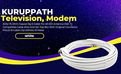 KURUPPATH GROUP 40 Meter 3ghz 75 Ohm Coaxial RG-6 Cable for All DTH ...