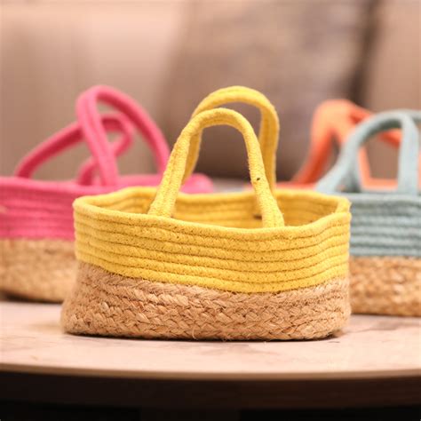 Colourful Jute Baskets | Stylish Storage Solutions | Pastiche by AK