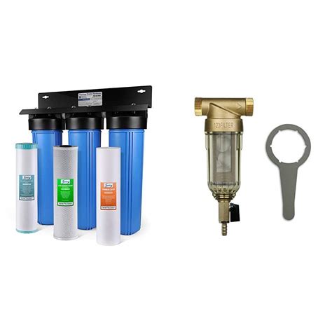Buy iSpring WGB32BM 3-Stage Whole House Water Filtration System w/ 20 ...