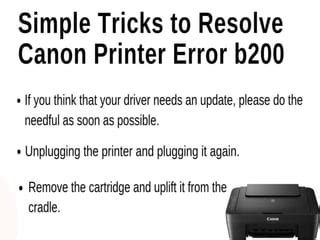 Image result for Canon PIXMA Printer B200 Error Code