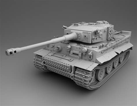 🗺️ World War II Tanks - German - PZ Tiger I・ STL File for 3D printing・Cults