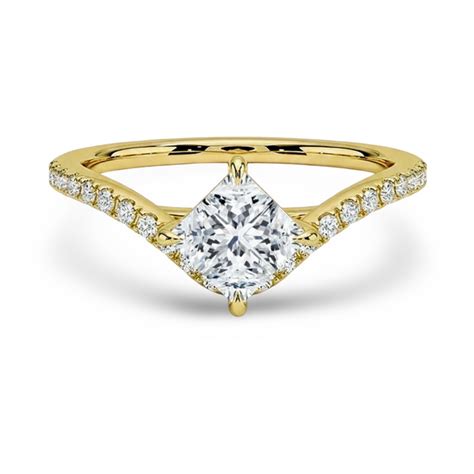 Sabra Princess Cut Lab Diamond Solitaire Ring – Jewelslane