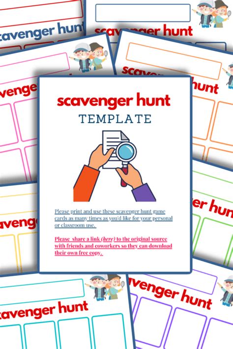 Scavenger Hunt Template - Organized 31