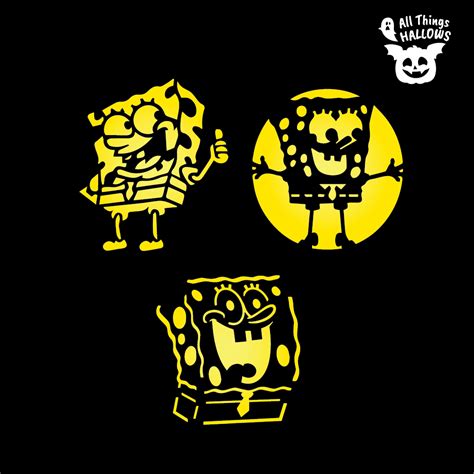 Spongebob Pumpkin Stencil - Allthingshallows.com – AllThingsHallows