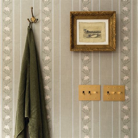 Posey Stripe | Chasing paper wallpaper, Girl room, Plaid wallpaper