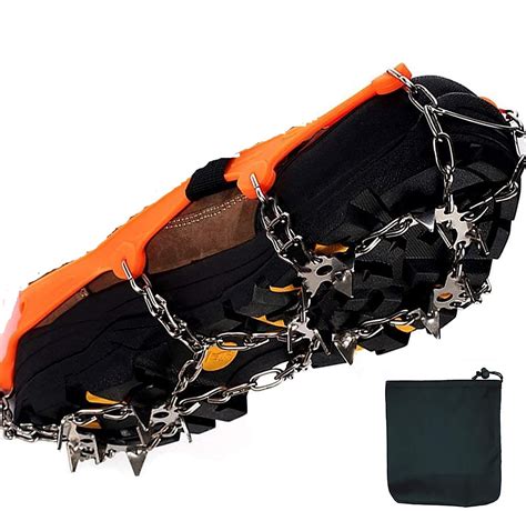 Linist Crampons for Hiking Boots, Ice Cleats for Shoes and Boots, Shoe ...