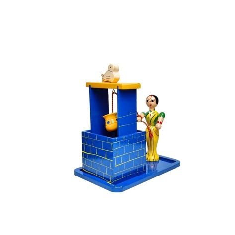 Lady Working On Well – Channapatna Toys