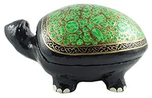 Buy Ccic Handicraft Paper Mache 5 Inch Box Tortoise and Desing and ...