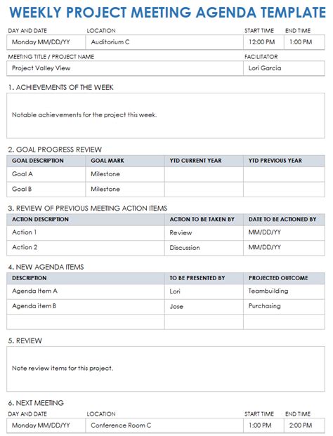 Project Agenda Example 的图像结果