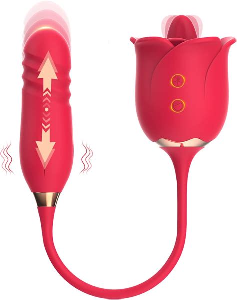 Vibrador de rosas juguetes sexuales para mujer consolador estimulador ...