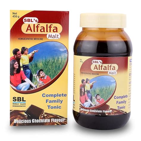 Buy SBL's Alfalfa Malt Energy Stimulant Delicious Chocolate, Soft Gel ...