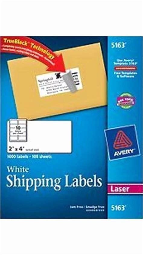 Avery Label 10 Per Page Inspirational 50 Avery 5163 8163 2" X 4 ...
