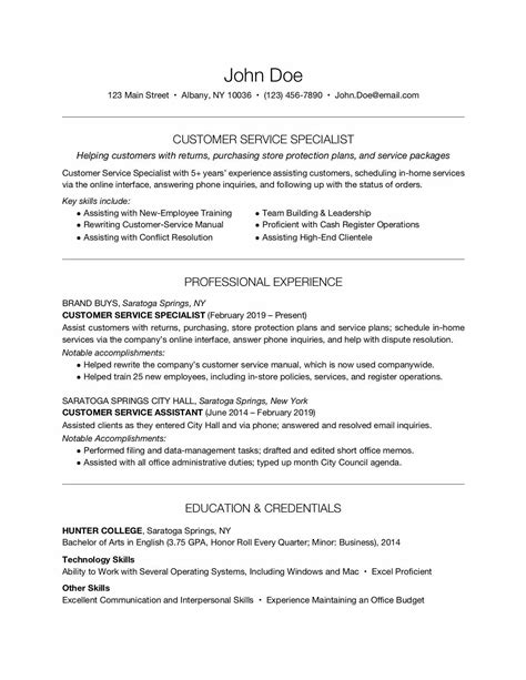 Resume Headline Examples For Customer Service at Carolyn Lafleur blog
