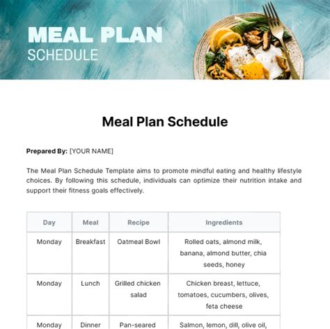 Meal Plan 的图像结果