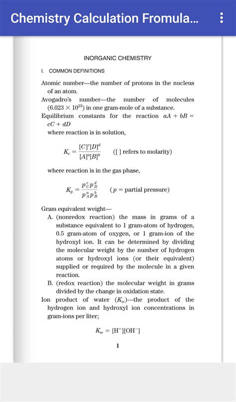 Image result for Chemistry Calculation of Formula Tutorial Class