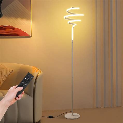 ZxWLife Floor Lamp, LED Modern Floor Lamps for Living Room, 63"-40W ...