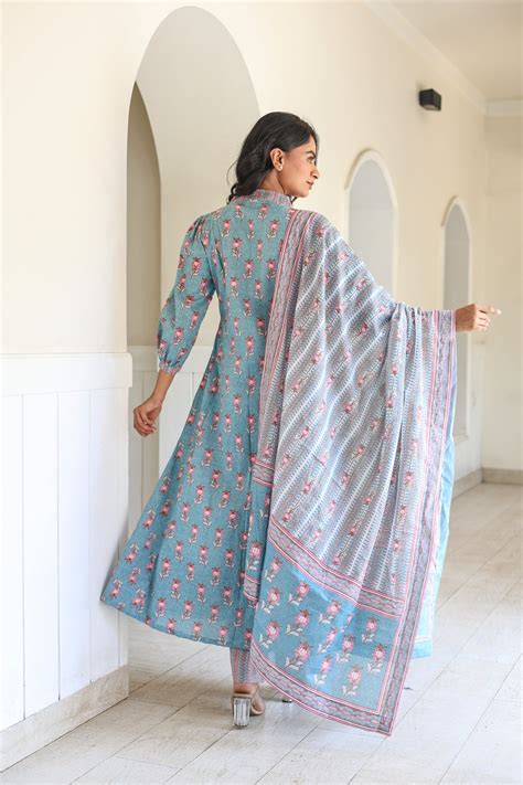Light blue Ethnic Set – rivaajclothing
