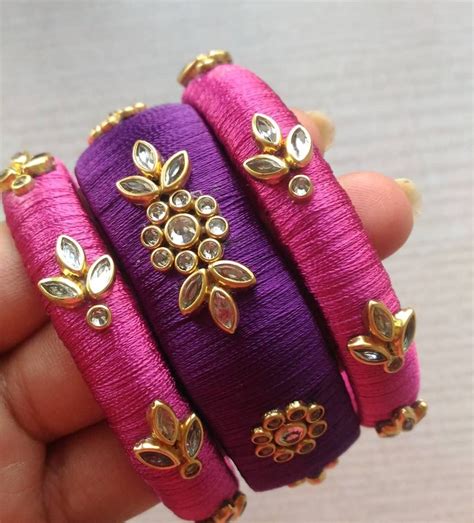 Image result for Thread Bangles Designs