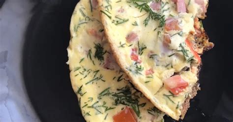 Омлет с помидорками и укропом рецепт с фото пошаговый от Наталья ...