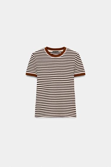 Women's Striped T-shirts | ZARA India