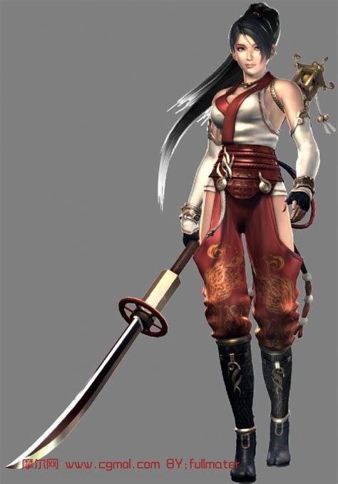 忍者龙剑传 红叶,游戏角色3d模型_次时代游戏角色模型下载-摩尔网CGMOL