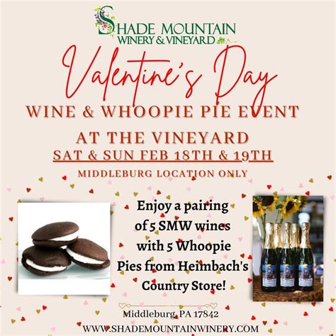 Wine & Whoopie Pie Flights @ The Vineyard!, Shade Mountain Winery ...